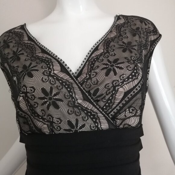 Signature Lana Cocktail Dress Black SZ 10 - Picture 3 of 8